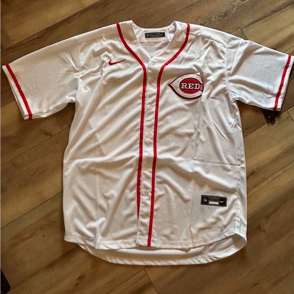Elly De La Cruz Cincy Reds #44 Men’s White Baseball Jersey XXL - Picture 2 of 4